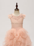 Popular Cute Wedding Party Long Flower Girl Dresses SDP1121