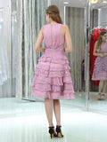 Affordable Chiffon Short Homecoming Dresses SDP1127