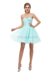 Fashion Sweetheart Backless Chiffon A Line Short Homecoming Dresses XDM1141