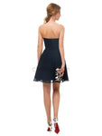 Discount Dark Blue Sweetheart Chiffon A Line Short Homecoming Dresses XDM1145