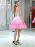 Sweetheart Gradient Beaded Short Homecoming Dresses SDP1133