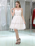 Sweetheart Lace Short Homecoming Dresses SDP1134