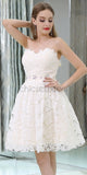 Sweetheart Lace Short Homecoming Dresses SDP1134