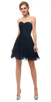 Discount Dark Blue Sweetheart Chiffon A Line Short Homecoming Dresses XDM1145