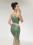 Sexy Mermaid Heavy Beaded Long Evening Prom Dresses SDP1147