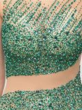 Sexy Mermaid Heavy Beaded Long Evening Prom Dresses SDP1147