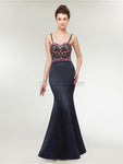 Unique Sweetheart Detachable Shoulder Strap Mermaid Long Prom Dresses, XDM1139