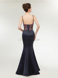 Unique Sweetheart Detachable Shoulder Strap Mermaid Long Prom Dresses, XDM1139