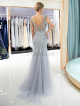 Mermaid Heavy Beaded Tulle Long Prom Dresses SDP1154