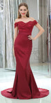 Off the Shoulder Lace Mermaid Long Prom Bridesmaid Dresses SDP1165