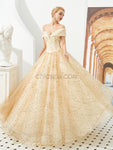 Off the Shoulder Long Evening Prom Dresses Ball Gown SDP1177