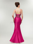 Unique Sweetheart Detachable Shoulder Strap Mermaid Long Prom Dresses, XDM1139