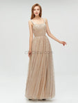 A-line Sparkle Cheap Long Prom Dress SDP1101