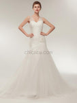 Elegant Affordable Bridal Ivory Long Wedding Dresses SDP1172